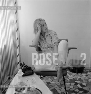 THE ACTRESS JEANNE MOREAU - VENICE - 1958 - © ARCHIVIO Graziano Arici/Rosebud2  / ATTRICE /