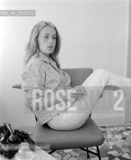 THE ACTRESS JEANNE MOREAU - VENICE - 1958 - © ARCHIVIO Graziano Arici/Rosebud2  / ATTRICE /