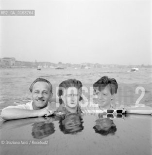 THE POP SINGER RITA PAVONE WITH HER PARENTS IN VENICE - 1963  - © ARCHIVIO Graziano Arici/Rosebud2  / MUSICA / POP  ROCK JAZZ / MOTOSCAFO