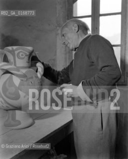 THE ARTIST PAINTER PABLO PICASSO - PARIS - 1948 - © ARCHIVIO Graziano Arici/Rosebud2  / ARTE /