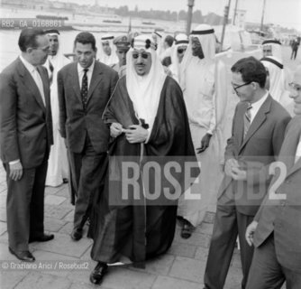 THE KING OF ARABIA IBN ABD AL-AZIZ SAUD - 1959 © ARCHIVIO Graziano Arici/Rosebud2  / NOBILE / POLITICA / RE