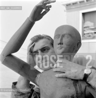 THE PAINTER GREGORIO SCILTIAN - VENICE - 1968 © ARCHIVIO Graziano Arici/Rosebud2  / ARTE / PITTORE