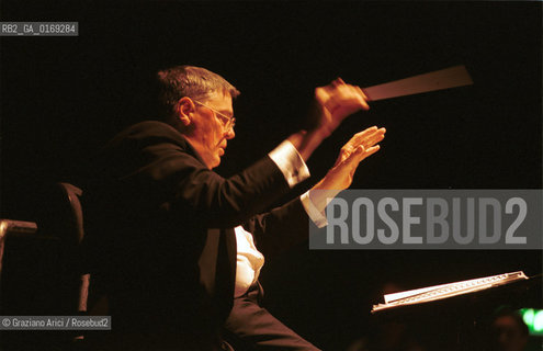 THE CONDUCTOR JEFFREY TATE - VENICE - 2001 @ Graziano Arici/Rosebud2 / MUSICA / DIRETTORE DORCHESTRA