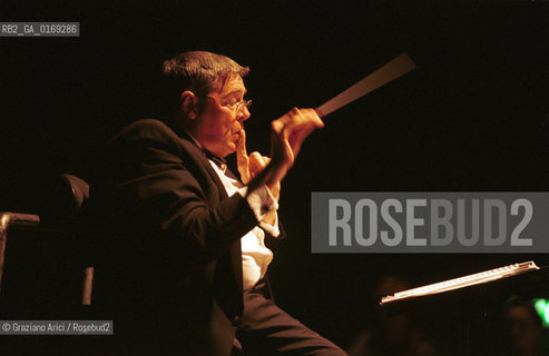 THE CONDUCTOR JEFFREY TATE - VENICE - 2001 @ Graziano Arici/Rosebud2 / MUSICA / DIRETTORE DORCHESTRA