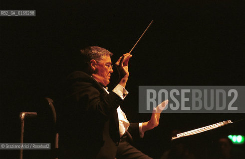 THE CONDUCTOR JEFFREY TATE - VENICE - 2001 @ Graziano Arici/Rosebud2 / MUSICA / DIRETTORE DORCHESTRA