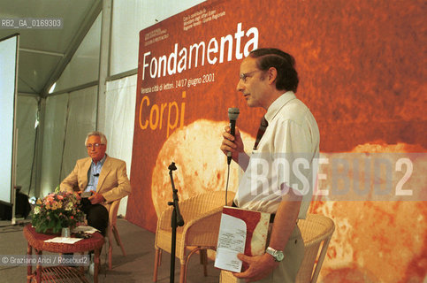 FONDAMENTA 14/17 GIUGNO 2001: CORPI - I FISICI DANIEL J. AMIT ( ISRAELE ) E MARIO RASETTI - ©Graziano Arici/Rosebud2