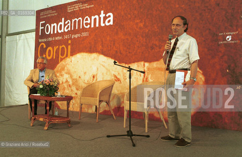 FONDAMENTA 14/17 GIUGNO 2001: CORPI - I FISICI DANIEL J. AMIT ( ISRAELE ) E MARIO RASETTI - ©Graziano Arici/Rosebud2