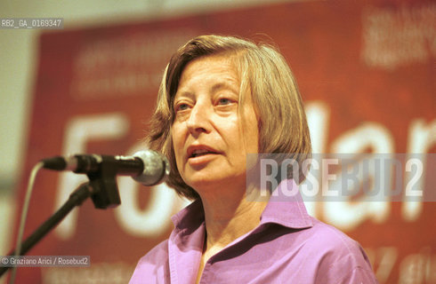 FONDAMENTA 14/17 GIUGNO 2001: CORPI - LA POETESSA PATRIZIA CAVALLI (ITALIA) - ©Graziano Arici/Rosebud2