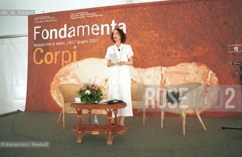 FONDAMENTA 14/17 GIUGNO 2001: CORPI - LA SCRITTRICE JOYCE CAROL OATES ( USA ) - ©Graziano Arici/Rosebud2