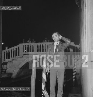 MUSICA / IL CANTANTE CHARLES AZNAVOUR (FRANCIA) A VENEZIA / 1969 - © ARCHIVIO Graziano Arici/Rosebud2 .