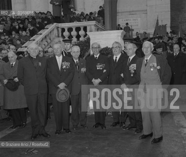POLITICA /  GIUDECCA / ANNIVERSARIO DELLA BEFFA DI BUCCARI / MILITARI SOLDATI REDUCI/ 10 FEBBRAIO 1968  - © ARCHIVIO Graziano Arici/Rosebud2 