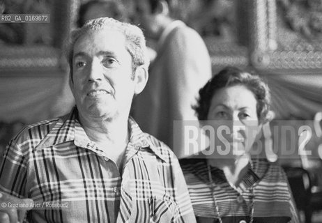 POLITICA LOTTE RIVENDICAZIONI / MARCELINO CAMACHO (SPAGNA) PRESIDENTE DELLE COMMISSIONE OPERAIE SPAGNOLE /1970 circa - © ARCHIVIO Graziano Arici/Rosebud2 