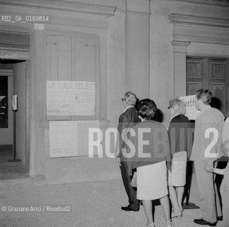 CINEMA SINISTRA / CONTESTAZIONE ALLA MOSTRA / MANIFESTI DI PROTESTA PER LA DIFESA DELLA LIBERTA DI ESPRESSIONE / MOSTRA INTERNAZIONALE DARTE CINEMATOGRAFICA, BIENNALE 1968 - © ARCHIVIO Graziano Arici/Rosebud2 