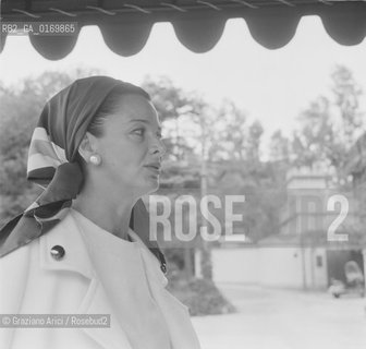 CINEMA TEATRO / LATTRICE ELEONORA ROSSI DRAGO (ITALIA) / CON FOULARD / MOSTRA INTERNAZIONALE DARTE CINEMATOGRAFICA, BIENNALE 1966 - © ARCHIVIO Graziano Arici/Rosebud2 