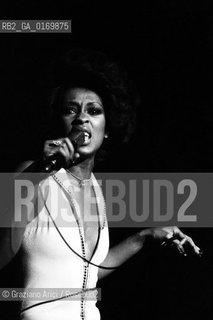 MUSICA SOUL / LA CANTANTE LOLA FALANA IN CONCERTO / 1973 - © ARCHIVIO Graziano Arici/Rosebud2 