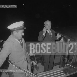 POLITICA / IL POLITICO AMINTORE FANFANI (ITALIA) IN MOTOSCAFO / 1980 - © ARCHIVIO Graziano Arici/Rosebud2 .