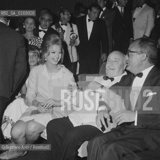 CINEMA / LATTRICE IRA FURSTENBERG CON ANGELO RIZZOLI / 1966 - © ARCHIVIO Graziano Arici/Rosebud2 