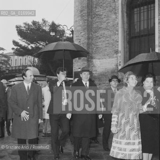 POLITICA / IL MINISTRO DEGLI ESTERI DELLURSS ANDREJI GROMYKO IN VISITA A VENEZIA CON LA MOGLIE  / 1970 - © ARCHIVIO Graziano Arici/Rosebud2 