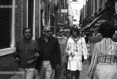 CINEMA / LATTRICE GRACE KELLY (USA) CON LA FIGLIA CAROLINA E IL MARITO, IL PRINCIPE DI MONACO RANIERI, A VENEZIA / 1973 - © ARCHIVIO Graziano Arici/Rosebud2 .