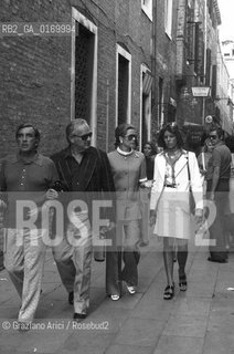 CINEMA / LATTRICE GRACE KELLY (USA) CON LA FIGLIA CAROLINA E IL MARITO, IL PRINCIPE DI MONACO RANIERI, A VENEZIA / 1973 - © ARCHIVIO Graziano Arici/Rosebud2 .