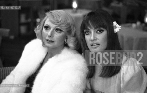 CINEMA / LATTRICE SYLVA KOSCINA CON LATTRICE MARISA MELL /1976 - © ARCHIVIO Graziano Arici/Rosebud2 