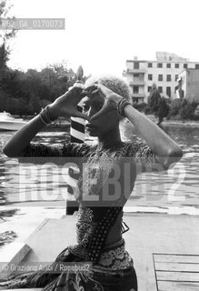 CINEMA /LINDOSSATRICE MODELLA DONYALE LUNA / MOSTRA INTERNAZIONALE DARTE CINEMATOGRAFICA, BIENNALE 1972 - © ARCHIVIO Graziano Arici/Rosebud2 