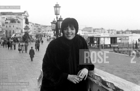 MUSICA CINEMA / LA CANTANTE E ATTRICE LIZA MINNELLI (USA) A VENEZIA / 1976 - © ARCHIVIO Graziano Arici/Rosebud2 .