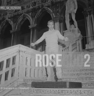 MUSICA LIRICA OPERA / IL CANTANTE TENORE MARIO DEL MONACO (ITALIA) AL PALAZZO DUCALE / GRAN TEATRO LA FENICE /1966 - © ARCHIVIO Graziano Arici/Rosebud2 