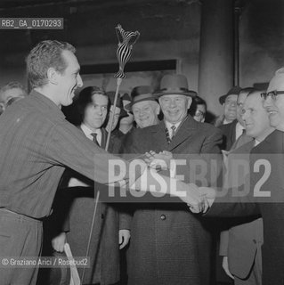 PODGORNY, NIKOLAI VIKTOROVICH /  POLITICA /  PRESIDENTE DELLURSS (RUSSIA) IN VISITA A VENEZIA / SINDACO FAVARETTO-FISCA / MURANO VETRERIA / 1967  - © ARCHIVIO Graziano Arici/Rosebud2 