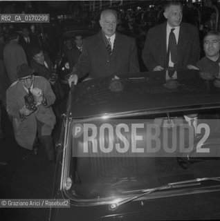 PODGORNY, NIKOLAI VIKTOROVICH /  POLITICA /  PRESIDENTE DELLURSS (RUSSIA) IN VISITALLA FIAT MIRAFIORI DI TORINO CON GIANNI AGNELLI /  1967  - © ARCHIVIO Graziano Arici/Rosebud2 
