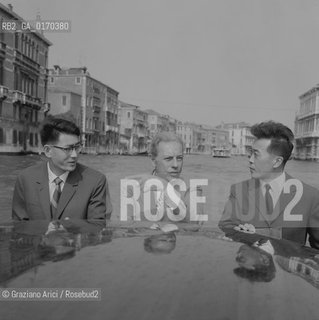 CINEMA / IL CRITICO CINEMATOGRAFICO GIAN LUIGI RONDI CON LA DELEGAZIONE CINESE A VENEZIA / MOSTRA INTERNAZIONALE DARTE CINEMATOGRAFICA, BIENNALE 1971 - © ARCHIVIO Graziano Arici/Rosebud2 