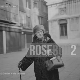 LA CONTESSA EMMA SEGRE, CUGINA DI VITTORIO EMANUELE, A VENEZIA / ANNI 60 - © ARCHIVIO Graziano Arici/Rosebud2 
