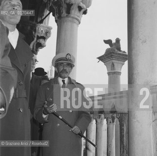 POLITICA /  LIMPERATORE DETIOPIA HAILE SELASSIE  IN VISITA A VENEZIA / CON IL SINDACO LONGO / A PALAZZO DUCALE / 1970 - © ARCHIVIO Graziano Arici/Rosebud2 