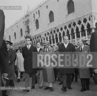POLITICA /  LIMPERATORE DETIOPIA HAILE SELASSIE  IN VISITA A VENEZIA / CON IL SINDACO LONGO / IN PIAZZA SAN MARCO / 1970 - © ARCHIVIO Graziano Arici/Rosebud2 