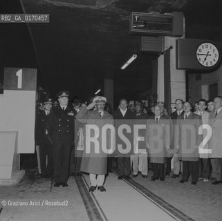 POLITICA /  LIMPERATORE DETIOPIA HAILE SELASSIE  IN VISITA A VENEZIA / IN STAZIONE / NUMERO / 1970 - © ARCHIVIO Graziano Arici/Rosebud2 