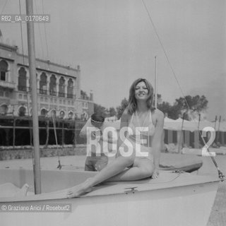 CINEMA / LATTRICE MILJA VUJANOVIC  (JUGOSLAVIA) / IN BIKINI SPIAGGIA / FILM BEBE U GLAVI / MOSTRA INTERNAZIONALE DARTE CINEMATOGRAFICA, BIENNALE1970 - © ARCHIVIO Graziano Arici/Rosebud2 