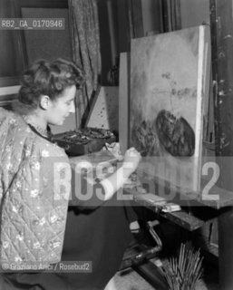 MARC CHAGALLS DAUGHTER IDA CHAGALL - VENICE - 1948 © ARCHIVIO Graziano Arici/Rosebud2  / ARTE / PITTORE / FIGLIA