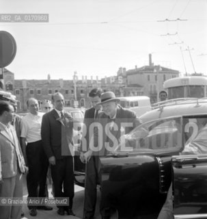 THE STATESMAN WINSTON CHURCHILL IN VENICE - 1960 © ARCHIVIO Graziano Arici/Rosebud2  / POLITICA