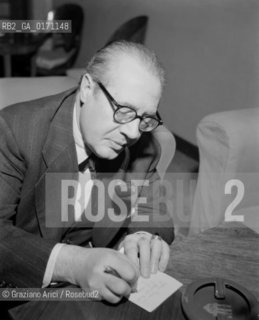 THE GUITARIST  ANDRES SEGOVIA - ROME- 1950 © ARCHIVIO Graziano Arici/Rosebud2  / MUSICA / CHITARRISTA
