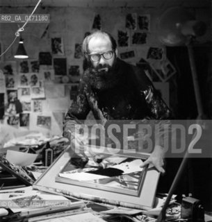 THE PAINTER EMILIO VEDOVA IN VENICE - 1966 © ARCHIVIO Graziano Arici/Rosebud2  /ARTE / PITTORE