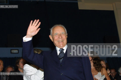 08/09 - VENICE - 58.INTERNATIONAL FILM FESTIVAL - THE PRESIDENT OF THE REPUBLIC OF ITALY CARLO AZEGLIO CIAMPI  - ©Graziano Arici/Rosebud2