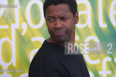 02/09 - VENICE - 58. INTERNATIONAL FILM FESTIVAL - TRAINING DAY - THE ACTOR DENZEL WASHINGTON  - ©Graziano Arici/Rosebud2