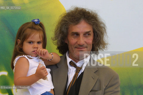 06/09 - VENICE - 58. INTERNATIONAL FILM FESTIVAL - SAUVAGE INNOCENCE - THE DIRECTOR PHILIPPE GARREL WITH HIS DAUGHTER LENA - ©Graziano Arici/Rosebud2