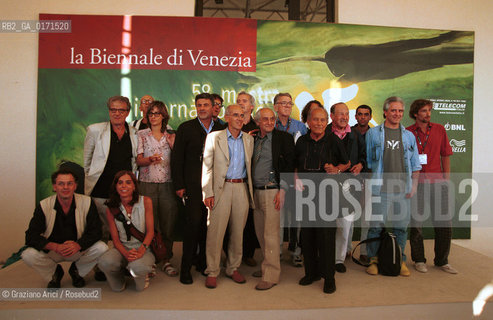 02/09 - VENICE - 58. INTERNATIONAL FILM FESTIVAL -  UN ALTRO MONDO E POSSIBILE - VITTORIO AGNOLETTO, SPEAKER OF THE GENOA SOCIAL FORUM WITH THE DIRECTORS  CITTO MASELLI AND GILLO PONTECORVO AND OTHERS DIRECTORS OF THE FILM ABOUT THE ANTI GLOBAL MOVEMENT IN GENOA - ©Graziano Arici/Rosebud2