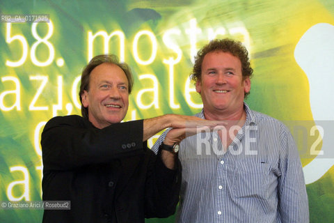 07/09 - VENICE - 58.INTERNATIONAL FILM FESTIVAL - HOW HARRY BECAME A TREE - THE DIRECTOR GORAN PASKALJEVIC AND THE ACTOR COLM MEANEY  - ©Graziano Arici/Rosebud2