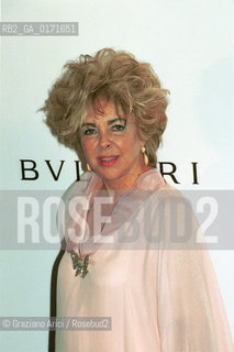 31/08 - 58. INTERNATIONAL FILM FESTIVAL OF VENICE - CINEMA AGAINST AIDS VENICE (AMFAR) - THE ACTRESS LIZ TAYLOR - ©Graziano Arici/Rosebud2