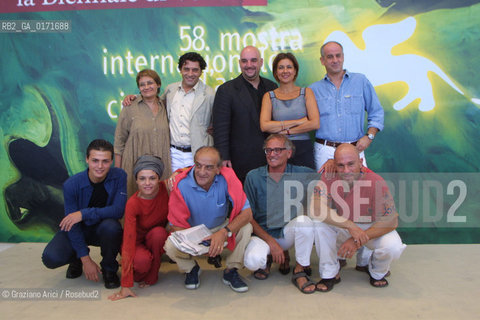 07/09 - VENICE - 58.INTERNATIONAL FILM FESTIVAL - LUNA ROSSA - THE CAST OF THE FILM  - ©Graziano Arici/Rosebud2