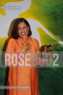 08/09 - VENICE - 58.INTERNATIONAL FILM FESTIVAL - LEONE DORO MIGLIOR FILM - MONSOON WEDDING - THE DIRECTOR MIRA NAIR - ©Graziano Arici/Rosebud2