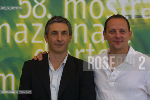 31/08 - VENICE - 58. INTERNATIONAL FILM FESTIVAL - FILM LE SOUFFLE -THE PRODUCER GERARD LACROIX AND THE DIRECTOR DAMIEN ODOUL  - ©Graziano Arici/Rosebud2