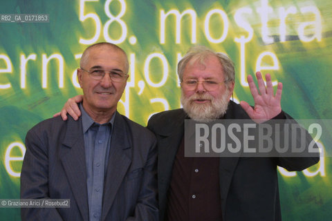 07/09 - VENICE - 58.INTERNATIONAL FILM FESTIVAL - LAPRES-MIDI DUN TORTIONNAIRE - THE ACTOR GHEORGHE DINICA AND THE DIRECTOR LUCIAN PINTILIE  - ©Graziano Arici/Rosebud2